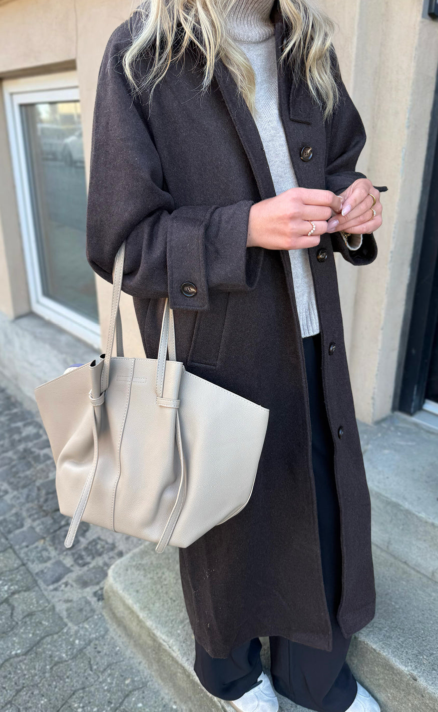 Say INA Copenhagen Taske - Amanda | Beige PU Leather | Vanero