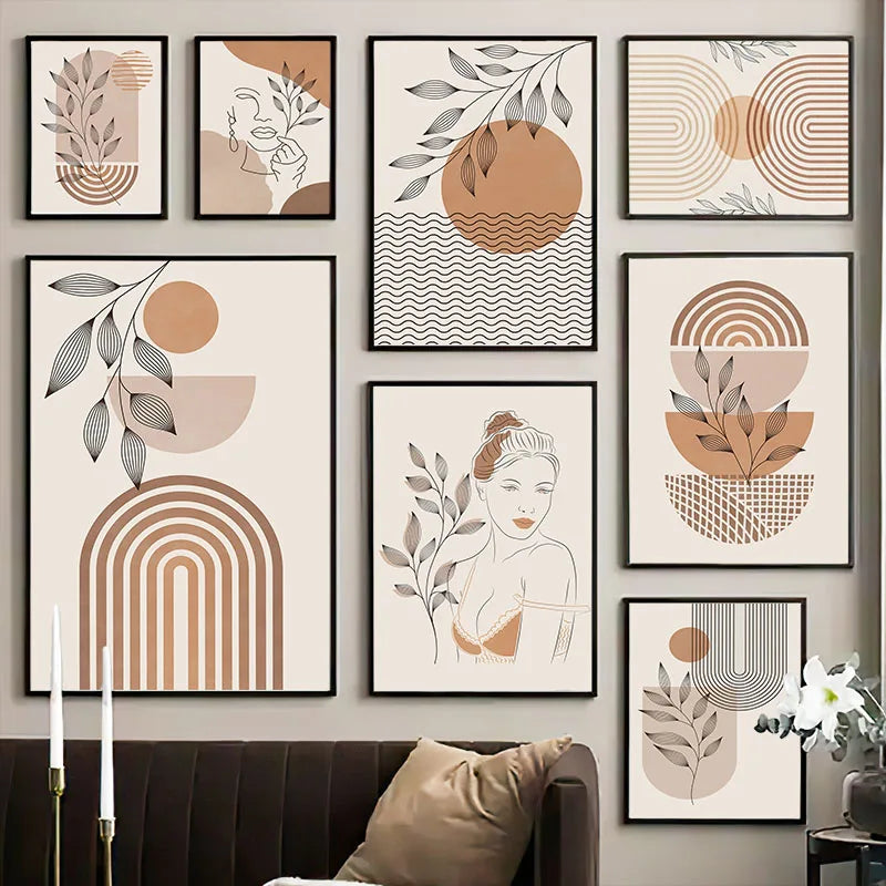 EarthEssence | Kreativ Minimalistisk Vægplakat | Vanero