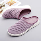 Dame Strikkede Sommersandaler | Slip-On Sandaler Med Åben Tå Og Kilesål | Hverdagsbrug | Vanero