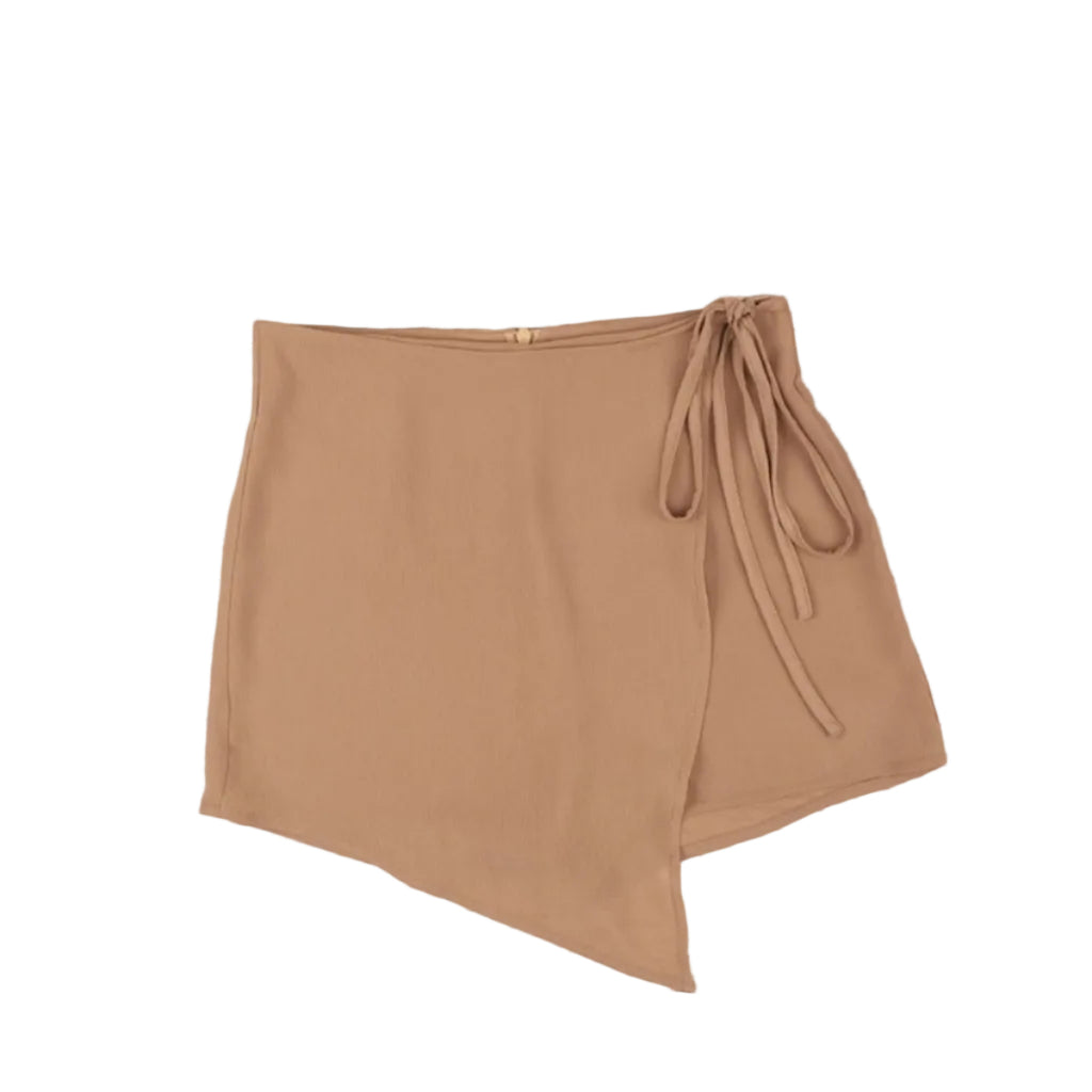 Dame Skort Polyester | Høj Talje Skort | Integreret Shorts Konstruktion til Hverdags- og Fritidsbrug | Vanero