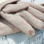 Vinterhandsker Cashmere | Elastisk Pasform Touchscreen Handsker | Touch-Kompatible Fingerspidser til Vinterbrug & Hverdagsbrug | Vanero