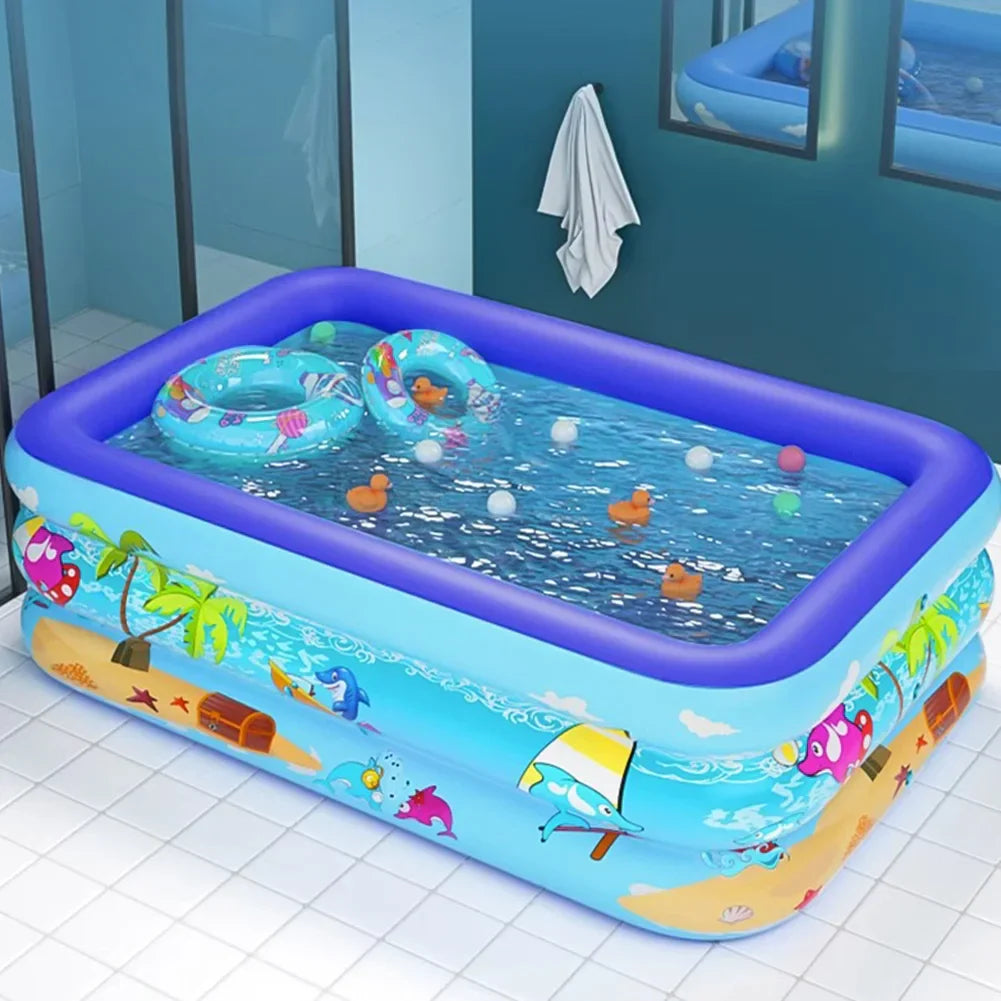Oppustelig Børnepool | Foldbar PVC Soppebassin | Haveleg | Vanero