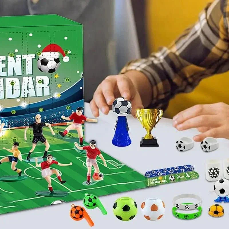 BoxCalendar | Fodbold-Julekalender til Børn med Stadion og Figuriner |  Vanero
