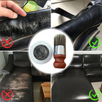 Læderpleje Med Naturlige Olier | Vandbaseret Creme Med Applikatorbørste | Til Vedligeholdelse Af Læderoverflader | Vanero