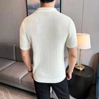 Herre Polo T-Shirt Bomuldsblanding | Regular Fit Polo T-Shirt | V-Hals Design til Hverdagsbrug & Kontorbrug | Vanero