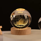 Natlampe | Glaskugle Lampe | USB Stemningsbelysning | Vanero