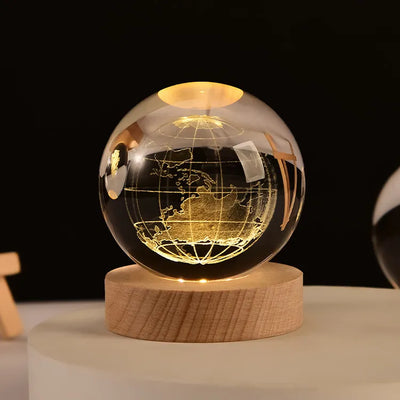 MagicGlow | USB Natbordslampe Kugle med Blødt Stemningslys | Vanero