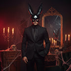 Kanin Cosplay Maske | Justerbar Rem & Design Med Lange Ører | Let Kostumetilbehør Til Halloween & Temafester | Vanero