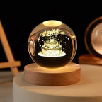 Natlampe | Glaskugle Lampe | USB Stemningsbelysning | Vanero