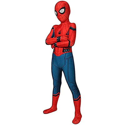 HeroStrike | Børne-Superheltekostume Med Maske Rød-Blå Cosplay Outfit | Vanero