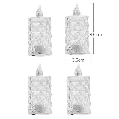 CandleGlow | Flammesløse Krystal LED Lys | Vanero