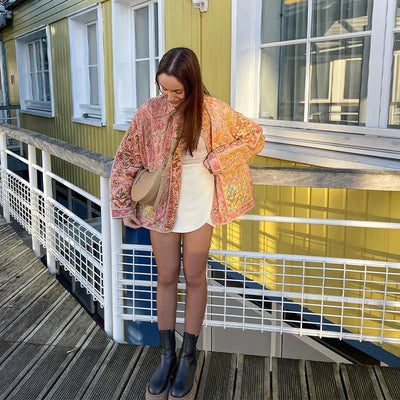 Darla l Moderigtig elegant jakke med print l Vanero