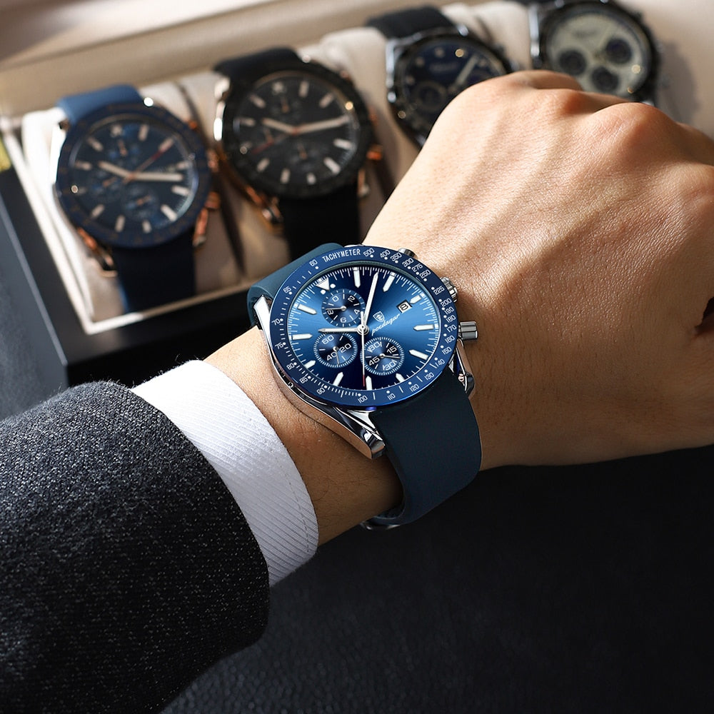 Herreur Quartz Urværk | Chronograph Urskive & Datovisning | Hverdagsbrug & Businessbeklædning | Vanero