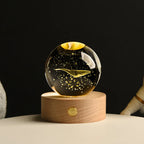 Natlampe | Glaskugle Lampe | USB Stemningsbelysning | Vanero
