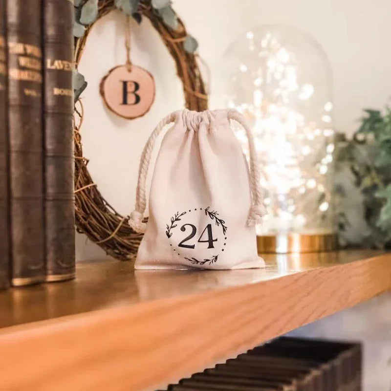 Adventskalender Taske Jul Aftenstrømpe | Hjemmedørdekoration | Vanero
