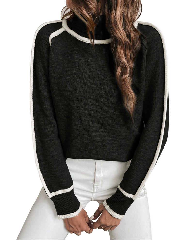 Amalie l Lunt Turtleneck Sweater l Vanero