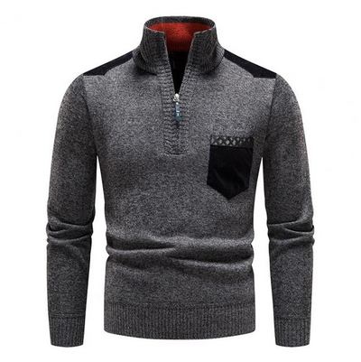 Morten | Stilfuld Zip-Up Striktrøje l Vanero