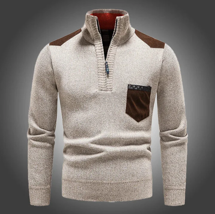 Morten | Stilfuld Zip-Up Striktrøje l Vanero