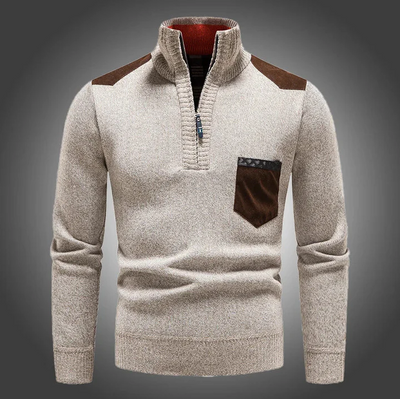 Morten | Stilfuld Zip-Up Striktrøje l Vanero