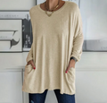 Dame Langærmet T Shirt Let Tekstil | Slim Fit Hverdagstop | Alsidigt Design Til Daglig Brug & Casual Outfits | Vanero