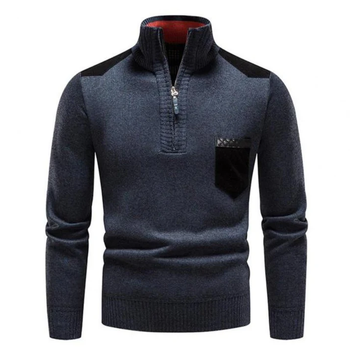 Morten | Stilfuld Zip-Up Striktrøje l Vanero