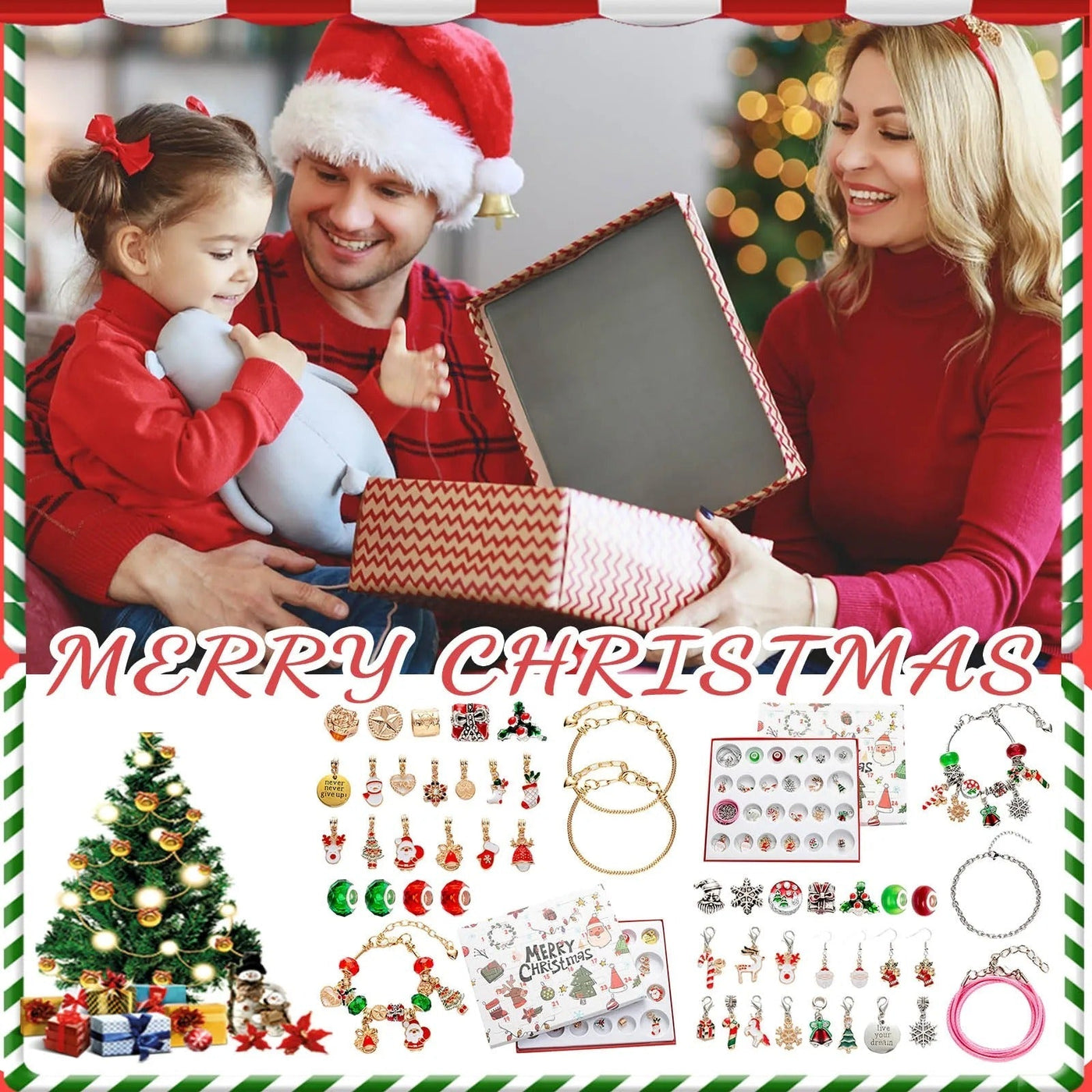 Jewelance BraceletCalendar | DIY Jule Advent Kalender Armbånd Charm Sæt | Vanero