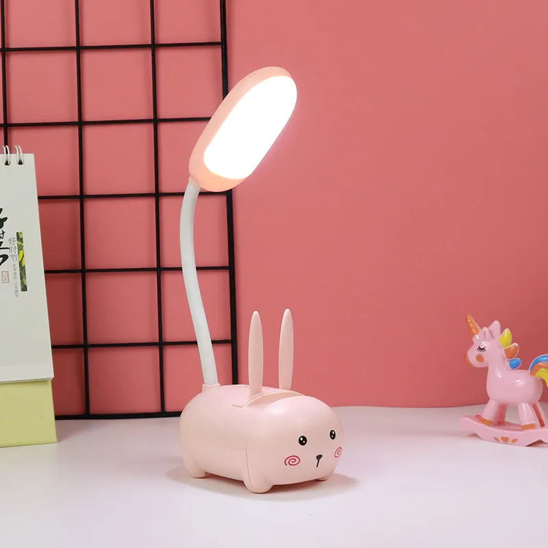 Genopladelig Dyreformet LED Bordlampe | USB Nattelys Til Børneværelse | Blød Indendørs Dekorativ Belysning | Vanero