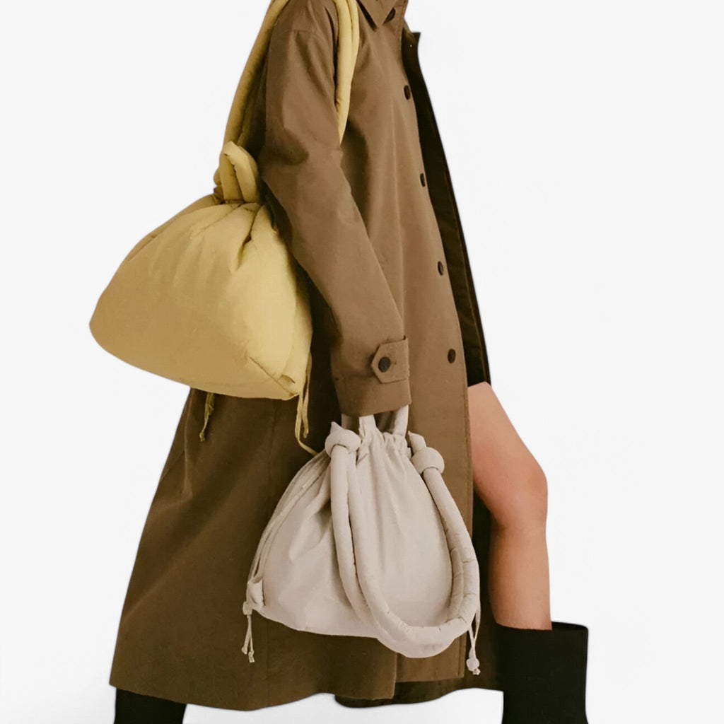 Dame Puffer Skuldertaske Nylon | Quiltet Håndtaske Med Lynlås | Til Hverdagsbrug & Skulderbæring | Vanero