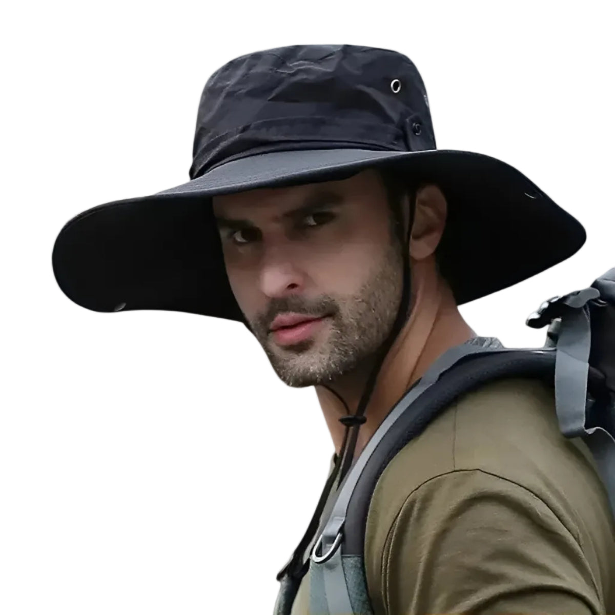 Udendørs Hat | Polyester Solhat Med UV Beskyttelse | Vandafvisende Overflade | Vanero