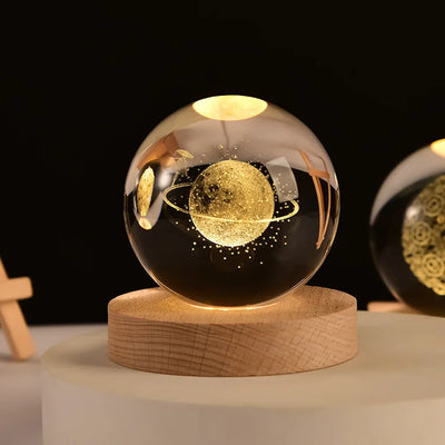 MagicGlow | USB Natbordslampe Kugle med Blødt Stemningslys | Vanero