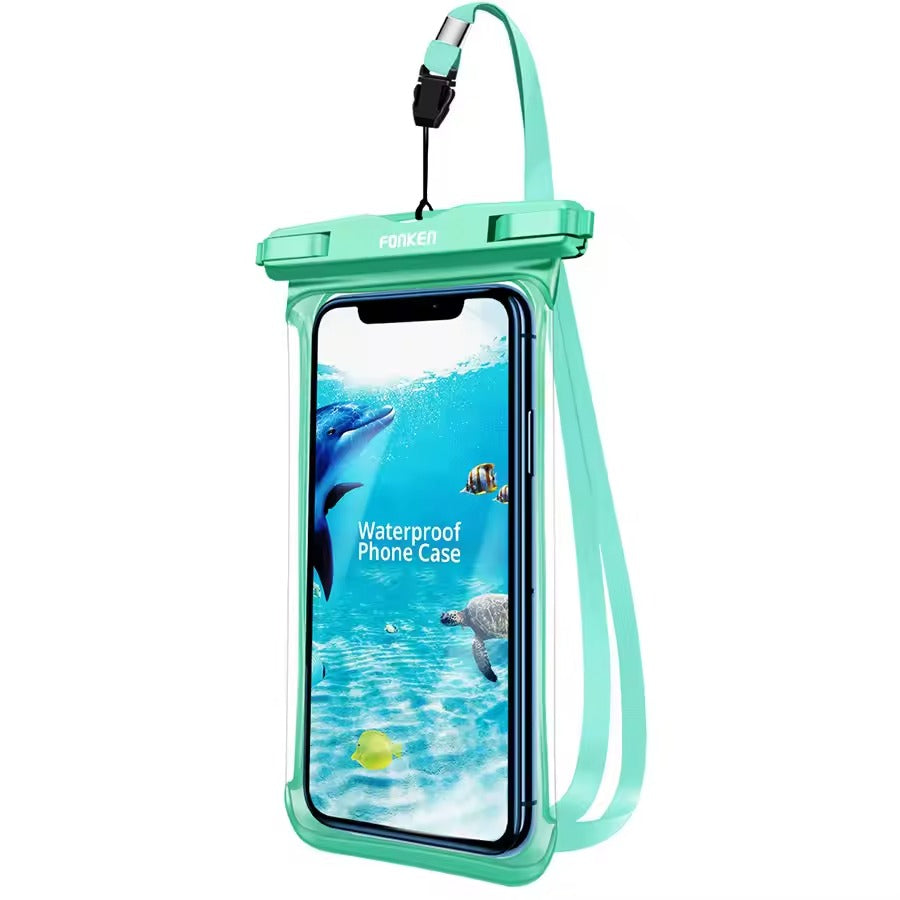 Vandtæt Mobilcover Med Touchskærm | PVC Beskyttelsesetui Med Bærerem | Udendørs Rejser Strand & Svømmebrug | Vanero