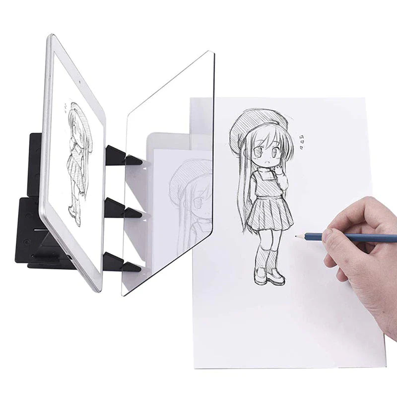 Tegneprojektor Til Børn | Billedprojektion Til Kreative Tegneaktiviteter | Kompakt Design Til Hobbybrug | Vanero