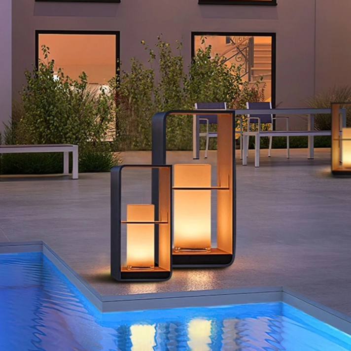 Solterrasselampe Vandtæt LED Design | Skumringssensor Til Udendørs Belysning | Have Altan Terrasse & Stemningslys | Vanero