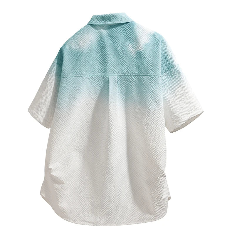 Herresæt Bomuld Polyester Blanding | Relaxed Fit To-Delt Sæt | Fade Design med Shorts til Hverdagsbrug & Fritidsaktiviteter | Vanero