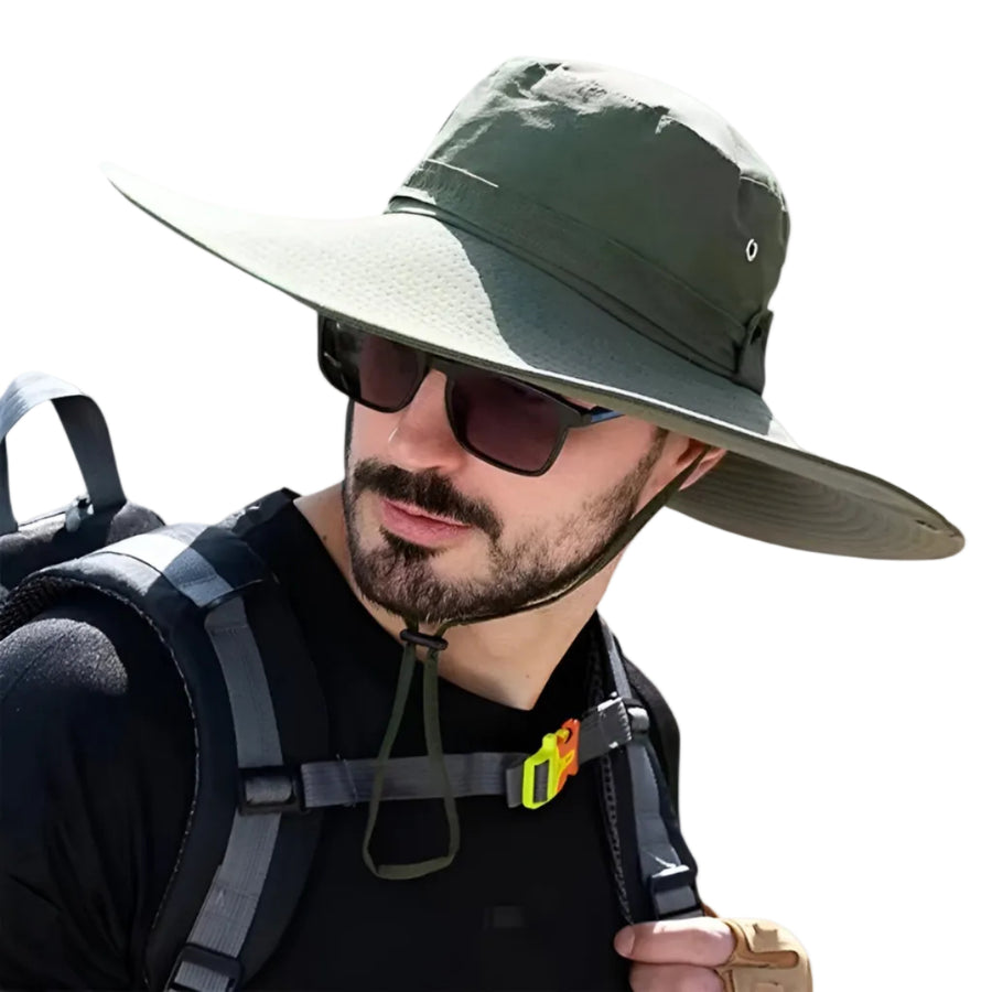 Udendørs Hat | Polyester Solhat Med UV Beskyttelse | Vandafvisende Overflade | Vanero