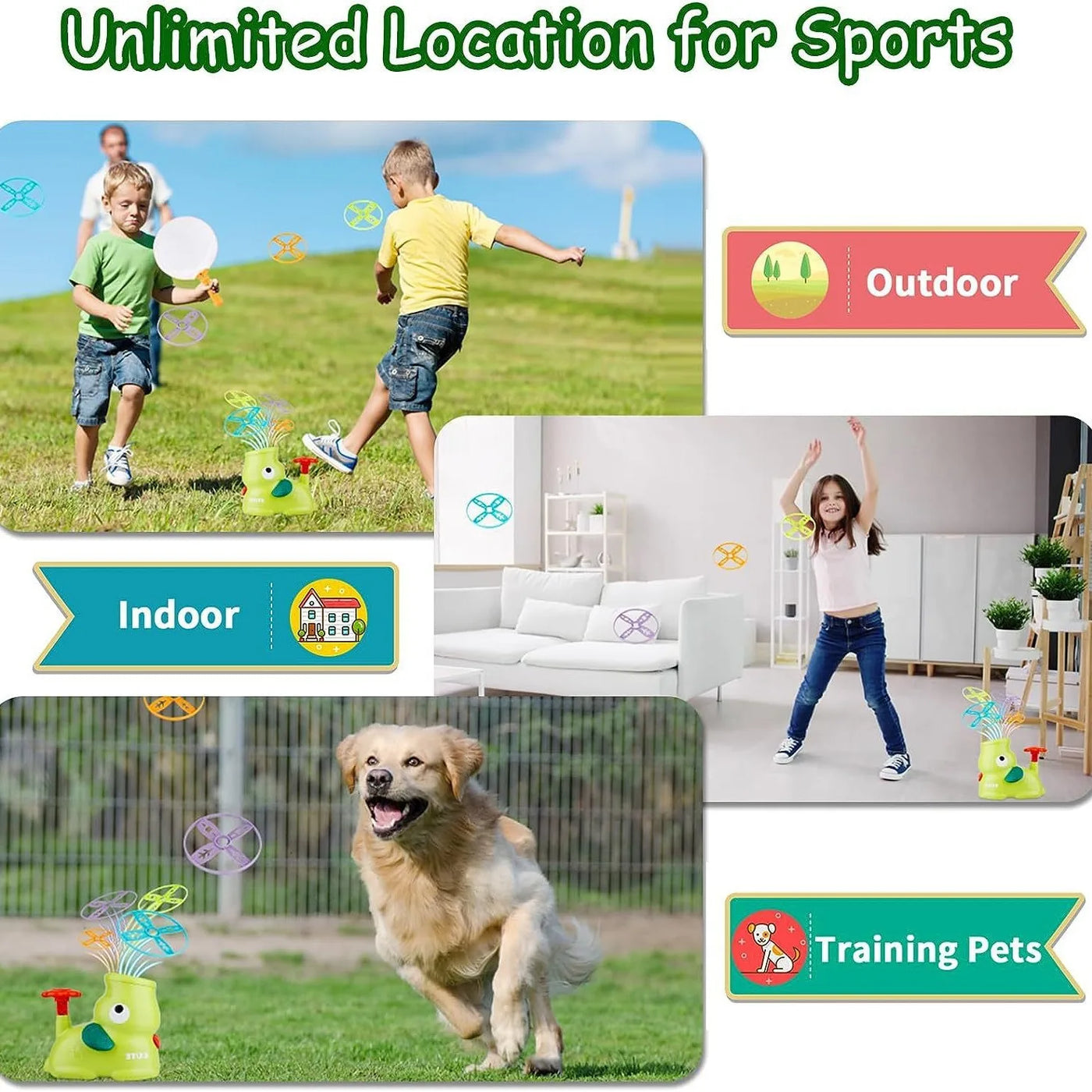 Udendørs legetøj | Flyvende luft twist launcher | Vanero