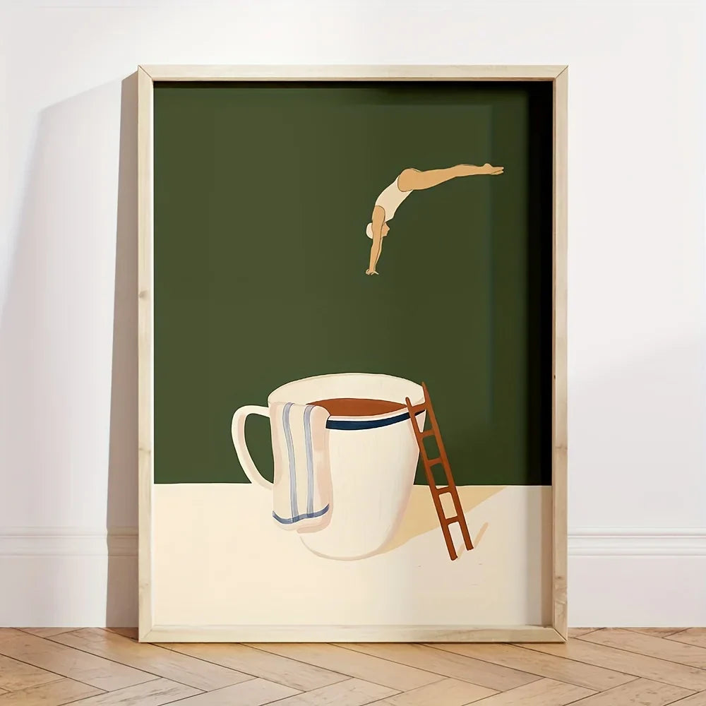 MugDive | Fantasifulde Kunstplakater Inspireret af Kaffe | Vanero