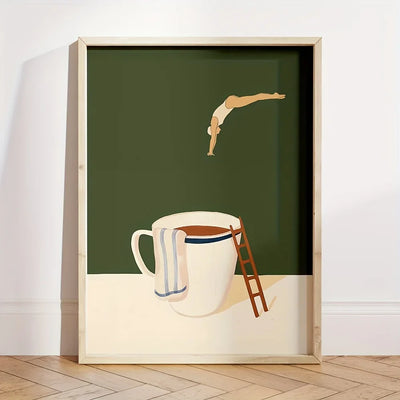 MugDive | Fantasifulde Kunstplakater Inspireret af Kaffe | Vanero
