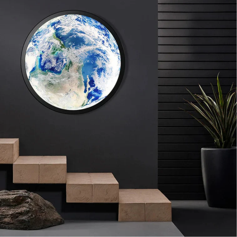 Lunara | LED Væglampe til Senge med Jord en Måne Design | Vanero