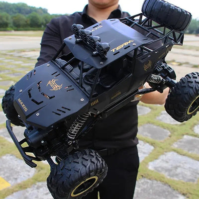 Fjernstyret Monstertruck | Ultimativ Off-Road Oplevelse med LED-Lys & Kraftfuld 4WD | Vanero
