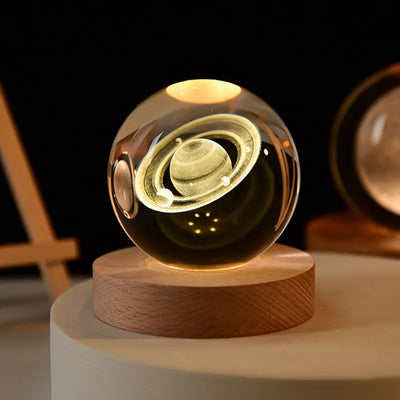 MagicGlow | USB Natbordslampe Kugle med Blødt Stemningslys | Vanero
