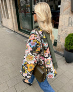 Bohemejakke Polyesterblanding | Oversized Pasform Vendbar Jakke | Reversibelt Design til Lag-På-Lag Styling & Hverdagsbrug | Vanero