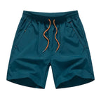 Herre Løbeshorts Polyester | Afslappet Pasform Sportsshorts | Mesh Indershorts og Lynlåslommer til Sport- og Fritidsbrug | Vanero