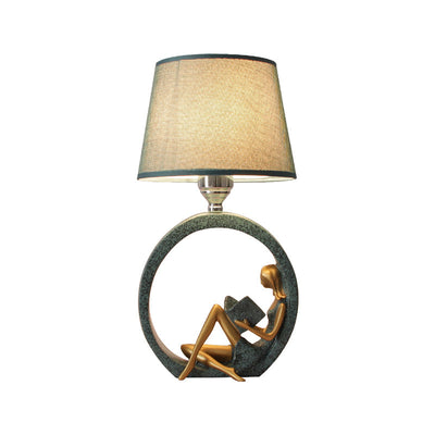 SerenityGlow | Kunstnerisk Figur Bordlampe | Vanero
