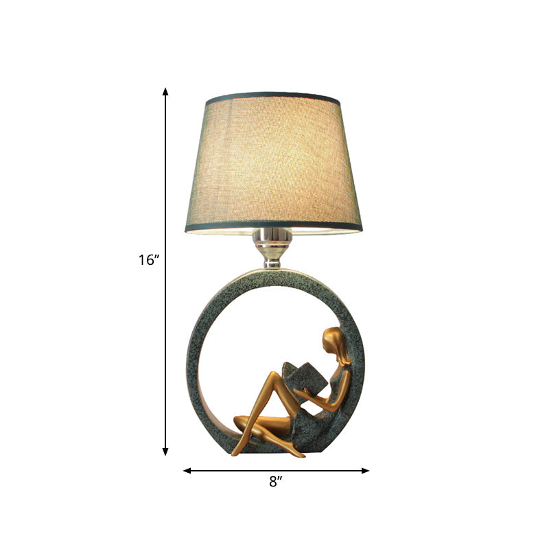 SerenityGlow | Kunstnerisk Figur Bordlampe | Vanero