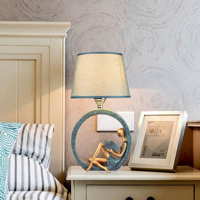 SerenityGlow | Kunstnerisk Figur Bordlampe | Vanero