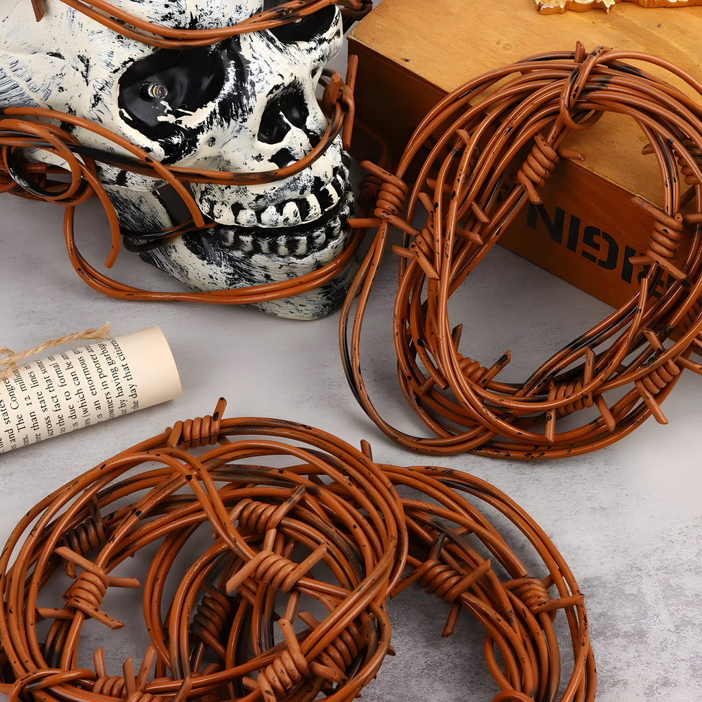 Halloween Pigtrådsdekoration | Rustlook & Fleksibel Plast | Western Dekoration Til Spøgelseshus, Fest & Temadekor | Vanero