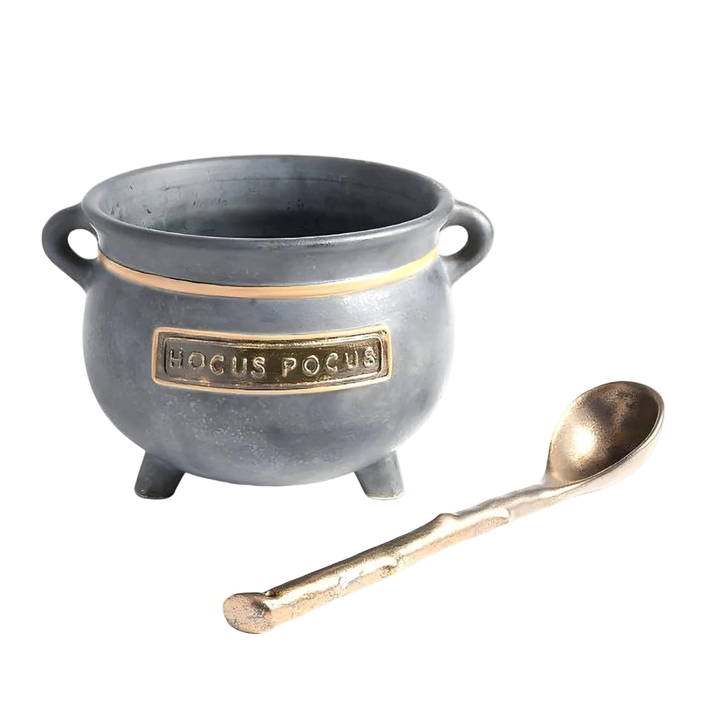 Kedel Serveringsskål | Stor Kapacitet & Halloween-Design | Bordskål Til Snacks, Godbidder, Temafester & Sæsondekoration | Vanero