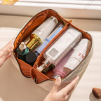 Makeuptaske Vandafvisende Tekstil | Kompakt Pasform Kosmetiktaske | Organiseret Opbevaring Til Rejser Hverdagsbrug & Accessories | Vanero