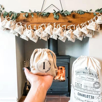 Adventskalender Taske Jul Aftenstrømpe | Hjemmedørdekoration | Vanero